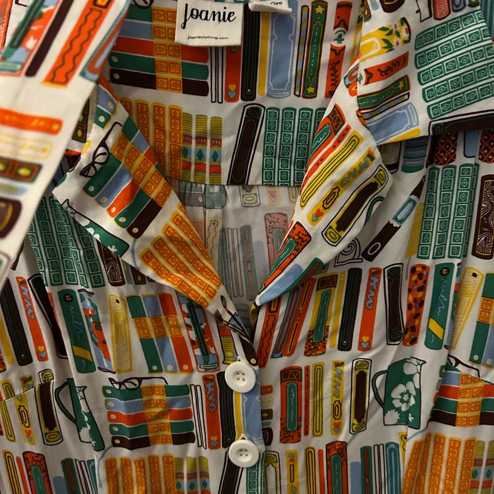 Joanie Book Print Midi Dress - Picture 3 of 6